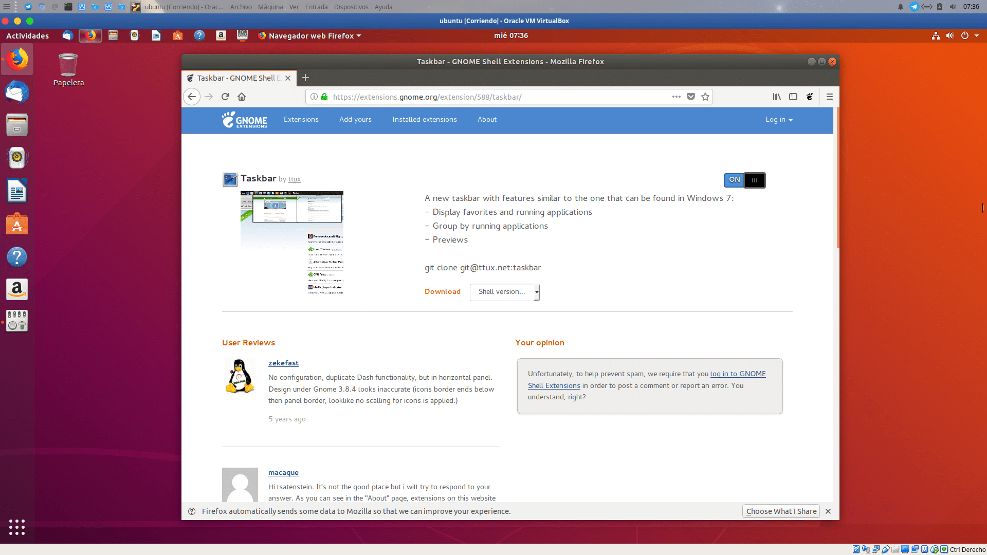 Cómo darle funcionalidad a la de tareas de GNOME en